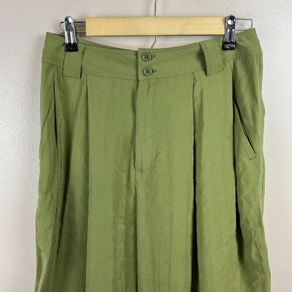 Anthropologie Olive Wide Leg Pants - Picture 4 of 11